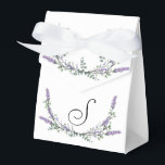 Caixinha De Lembrancinhas Lavanda e Eucalyptus<br><div class="desc">Um design elegante e vintage com eucalipto e lavanda pintado em cor d'água romântica.</div>
