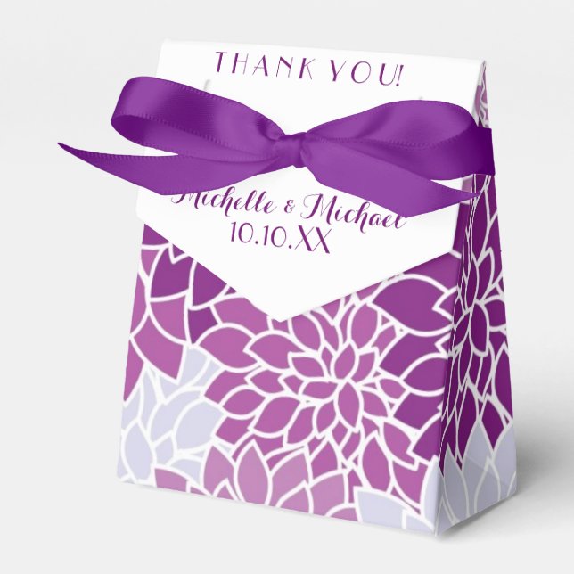 Caixinha De Lembrancinhas Lavanda Lilac Roxo - Favor Casado (Frente)