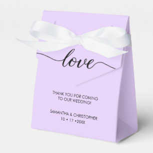 Caixinha De Lembrancinhas Lavanda Simples e Elegante De Casamento De Amor Sc