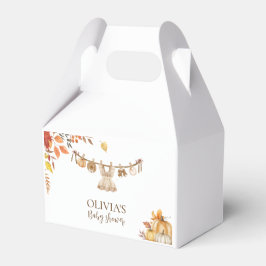 Caixinha De Lembrancinhas Lavanderia Aquarela Queda Chá de fraldas Boho Gree