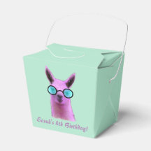 Legal rosa Llama Dift Party Boxes