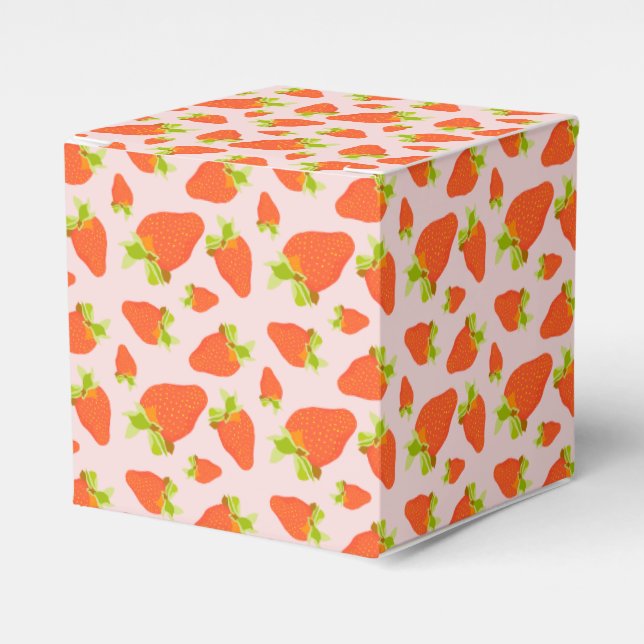 Caixinha De Lembrancinhas Leite de morango (Frente)