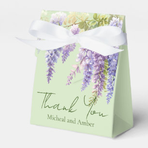 Caixinha De Lembrancinhas Lilac botânico floral de cor d'água roxa