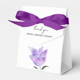Caixinha De Lembrancinhas Lilac Purple Floral Wedding Thank you