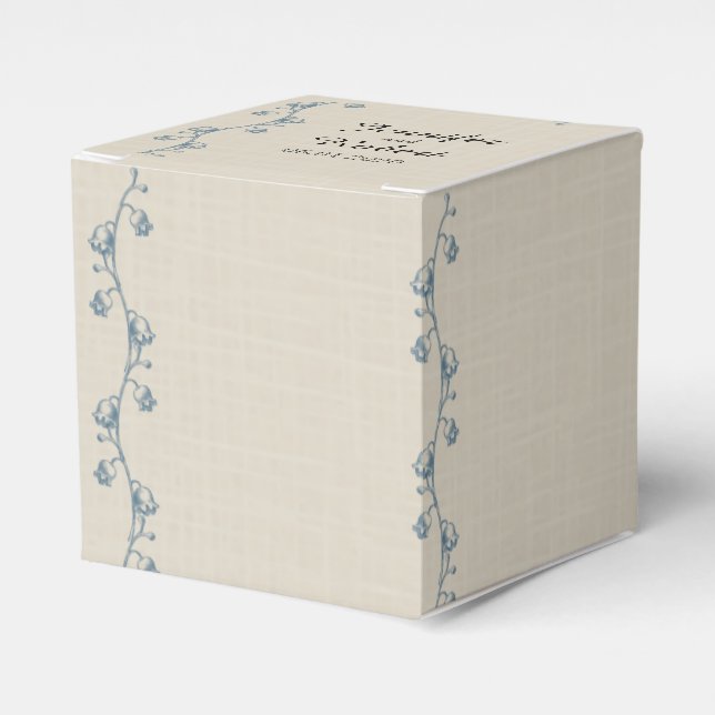 Caixinha De Lembrancinhas Lily do Vale Wedding Favor Box (Frente)