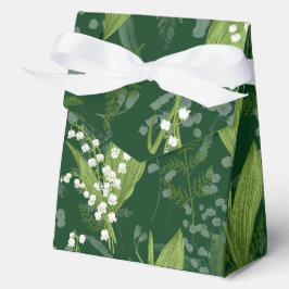Caixinha De Lembrancinhas Lily of Valley com Ferns | Verde Escuro