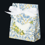 Caixinha De Lembrancinhas Limão Azulejo Azul Italiano<br><div class="desc">Azulejo azul italiano Lemon Mediterrânica,  casamento de verão,  limões,  floradas de limão,  citrinos,  marinho azul e amarelo,  Azulejo azul italiano Lemon Wedding,  que é amore,  amalfi costa,  positano</div>