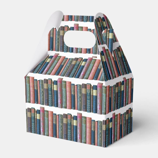 Caixinha De Lembrancinhas Lindos livros antigos e bonitos, espinhos de livro (Frente)