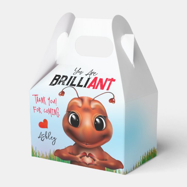 Caixinha De Lembrancinhas Língua de Sinais Ant Muito Obrigado (Frente)