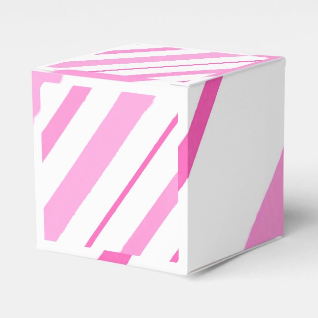 Caixinha De Lembrancinhas Linhas rosa (Frente)