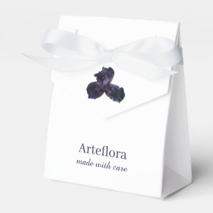 Caixinha De Lembrancinhas Lírio Roxo Elegante Marca de Florista