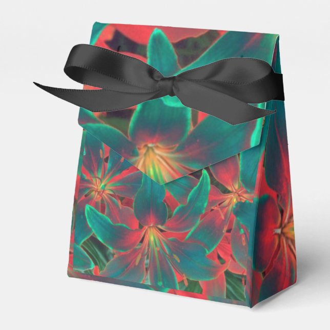 Caixinha De Lembrancinhas Lírios azuis (Frente)