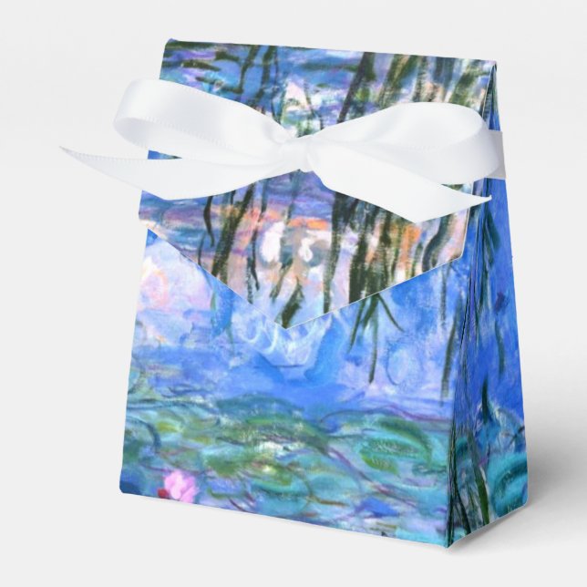 Caixinha De Lembrancinhas Lírios de Água Rosa Monet (Frente)