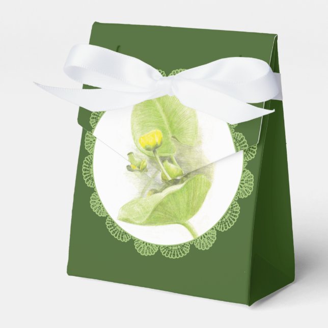 Caixinha De Lembrancinhas Lírios de flores (Frente)