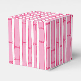 Caixinha De Lembrancinhas Listra de Bambu Bambooey em Rosa