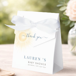 Caixinha De Lembrancinhas Listras Amarelas Sol Filho Chá de Bebê Agradecimen