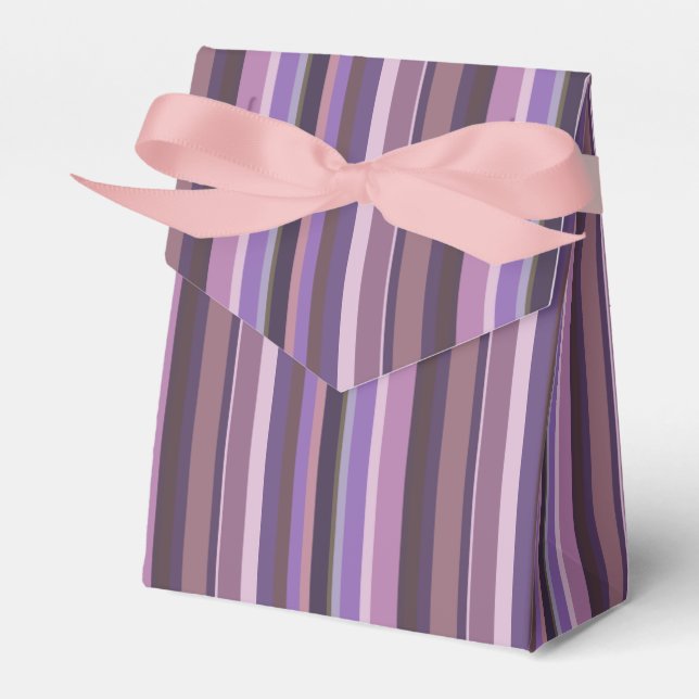 Caixinha De Lembrancinhas Listras verticais Mauve (Frente)