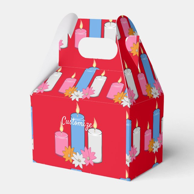 Caixinha De Lembrancinhas Lit Flowers Thunder_Cove (Frente)