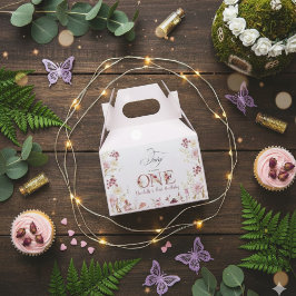 Caixinha De Lembrancinhas Little Fairy Floral Garden First Birthday 