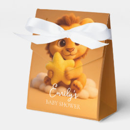 Caixinha De Lembrancinhas Little Lion & Star - Baby Shower Favor Box