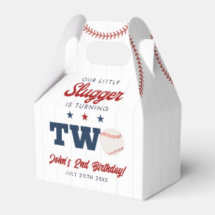 Caixinha De Lembrancinhas Little Slugger Baseball 2º Aniversário