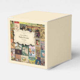 Caixinha De Lembrancinhas Livros Vintage Trazem Um Chá de fraldas De Livro