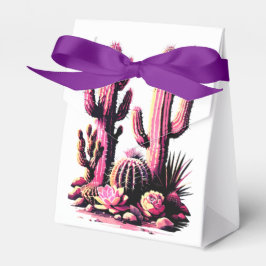 Caixinha De Lembrancinhas Lote de Cactos Rosa