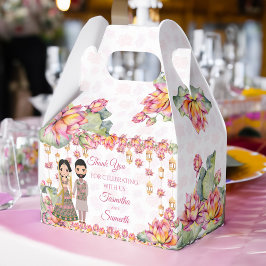 Caixinha De Lembrancinhas Lotus lanterns Indian mehndi personalizado