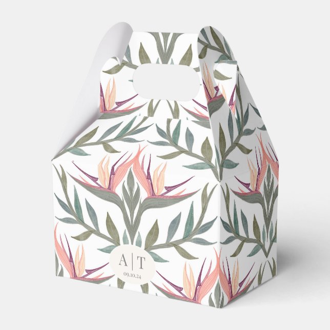 Caixinha De Lembrancinhas Lovebird in Paradise Favor Box (Frente)