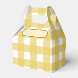 Caixinha De Lembrancinhas Lunch Box Vichy jaune clair