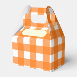 Caixinha De Lembrancinhas Lunch Box Vichy orange clair