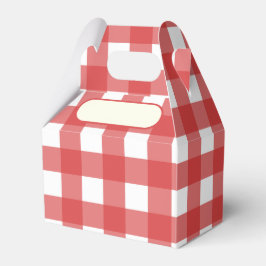 Caixinha De Lembrancinhas Lunch Box Vichy rouge
