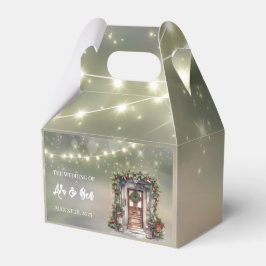 Caixinha De Lembrancinhas Luz de porta decorada com frutas vermelhas e verde