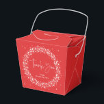 Caixinha De Lembrancinhas Luzes brilhantes brancas e vermelhas Obrigado<br><div class="desc">Uma coroa de brilhantes contra um fundo vermelho. A fonte do script "Obrigado" é uma imagem - para que possa ser redimensionada, rotacionada e reposicionada. O resto do texto é perfeitamente editável. A imagem das Luzes Espumantes também pode ser redimensionada e movida. Outras cores, diferentes tamanhos/formas da caixa de favoritos...</div>