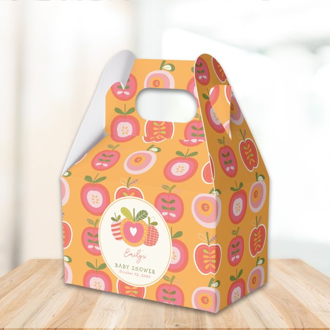 Caixinha De Lembrancinhas Maçã do nosso Chá de fraldas de outono (Criador carregado)