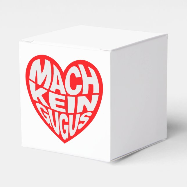 Caixinha De Lembrancinhas Mach kein gugus (Frente)