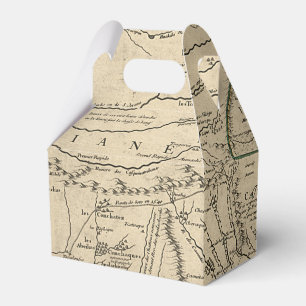 Caixinha De Lembrancinhas Mapa histórico do Illinois em 1718