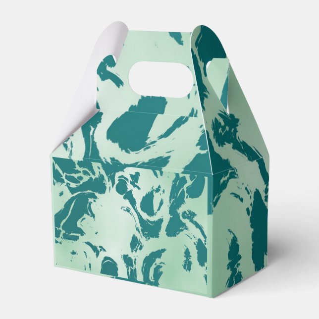 Caixinha De Lembrancinhas Marble Verde (Frente)