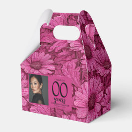 Caixinha De Lembrancinhas Marco Floral de Aniversário Personalizado