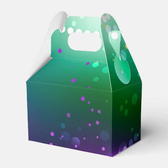 Caixinha De Lembrancinhas Mardi Gras Festivo Purple Background (Frente)