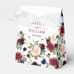 Caixinha De Lembrancinhas Marinho Azul Blush Floral Vazio Casamento de Aquar