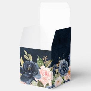 Caixinha De Lembrancinhas Marinho Blue Blush Rose Boho Casamento