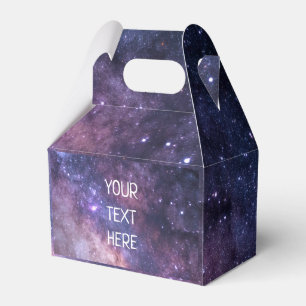 Caixinha De Lembrancinhas Marinho Blue Galaxy Starry Night Stars Modern