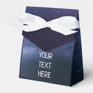 Caixinha De Lembrancinhas Marinho Blue Galaxy Starry Night Stars Modern Favo