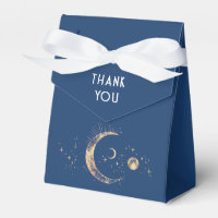 Marinho Celestial Azul e Casamento Dourado Obrigad