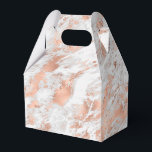 Caixinha De Lembrancinhas Mármore Brilhante Rosa Dourado Branco<br><div class="desc">Mármore Brilhante Rosa Dourado Branco</div>