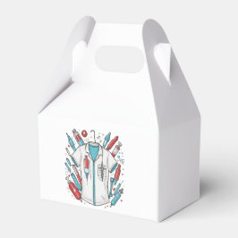 Caixinha De Lembrancinhas Medical Wrapping Paper – Syringe & Vial Art