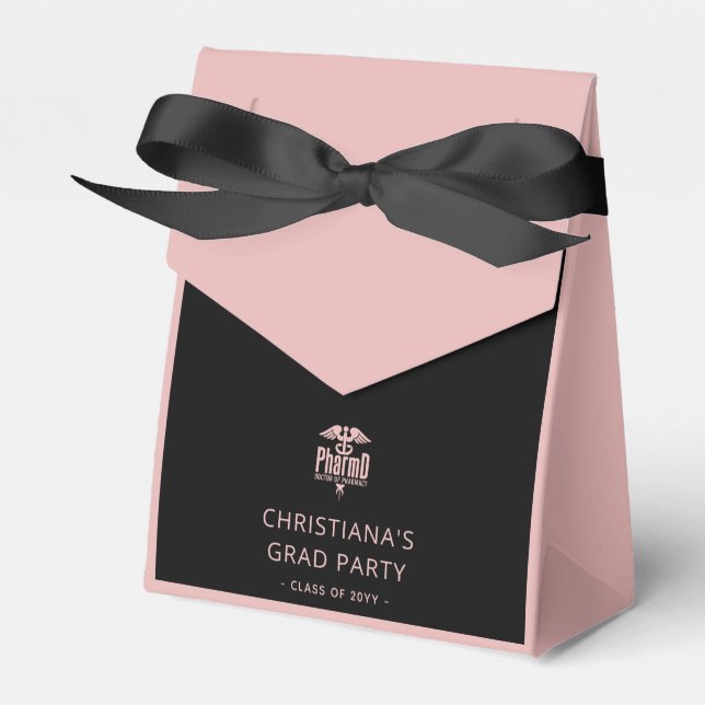 Caixinha De Lembrancinhas Medicamento Personalizado PharmD Médico de Festas  (Frente)