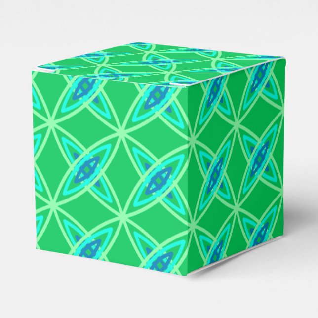 Caixinha De Lembrancinhas Meio século Atômica moderno - Jade Green (Frente)