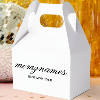 Caixinha De Lembrancinhas Melhor Mãe Personalizada Nome De Caligrafia